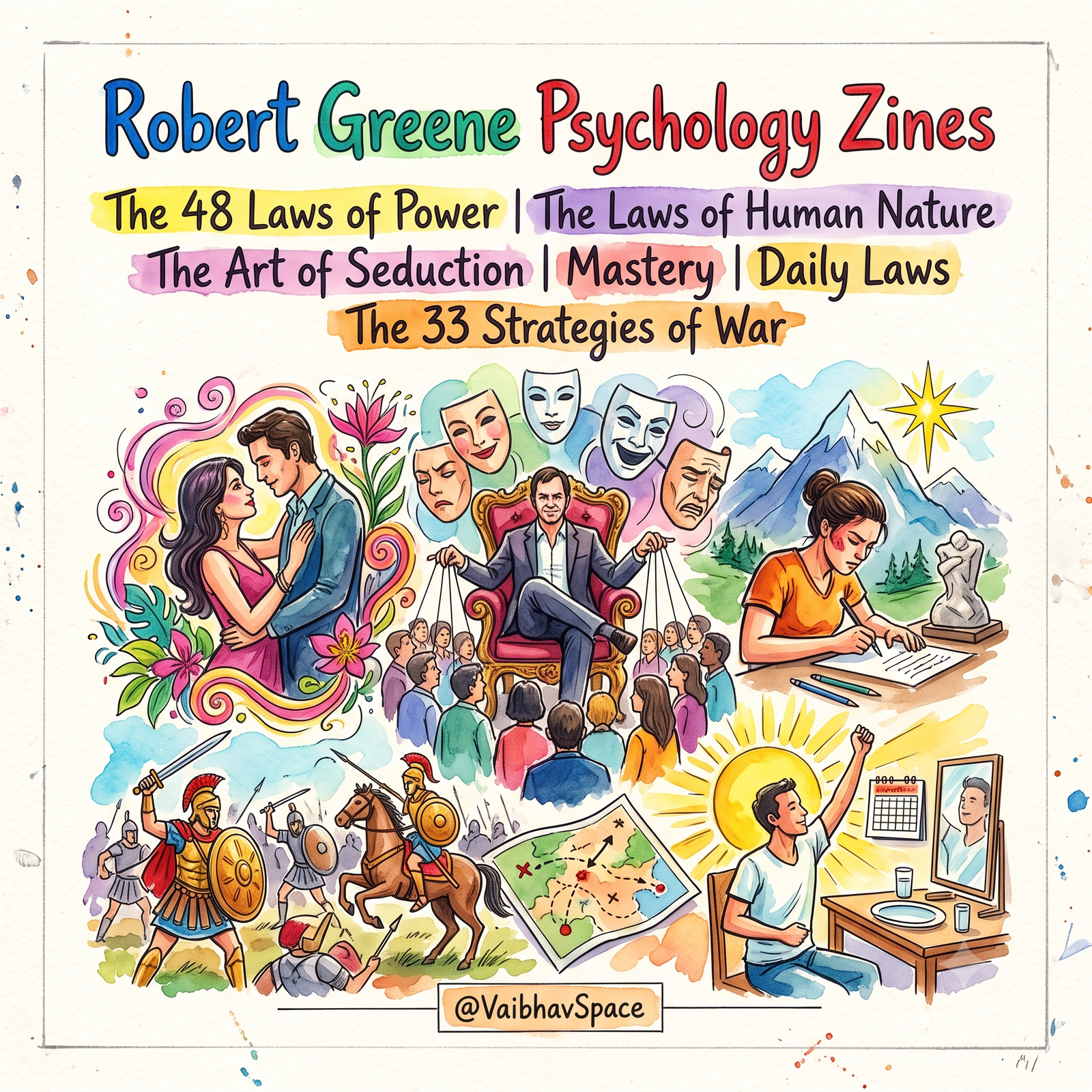 Robert Greene Psychology Zines - 6 in 1 Package - Image 2