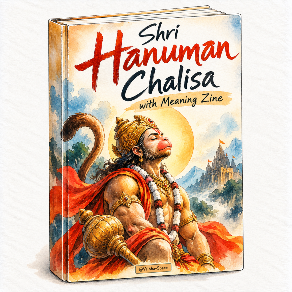 Hanuman Chalisa with Meaning Zine